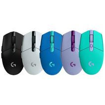다섯 색상의 로지텍 G304 마우스가 나열된 쿠팡 파트너스 상품 이미지